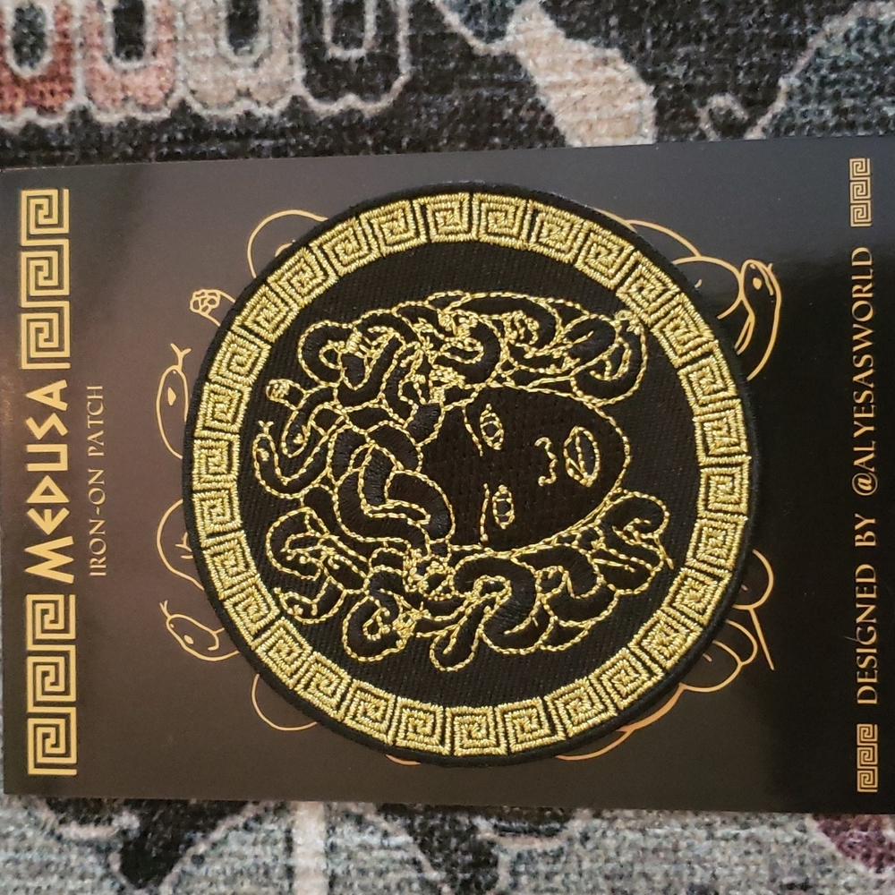3/$25 Medusa Iron-On Patch